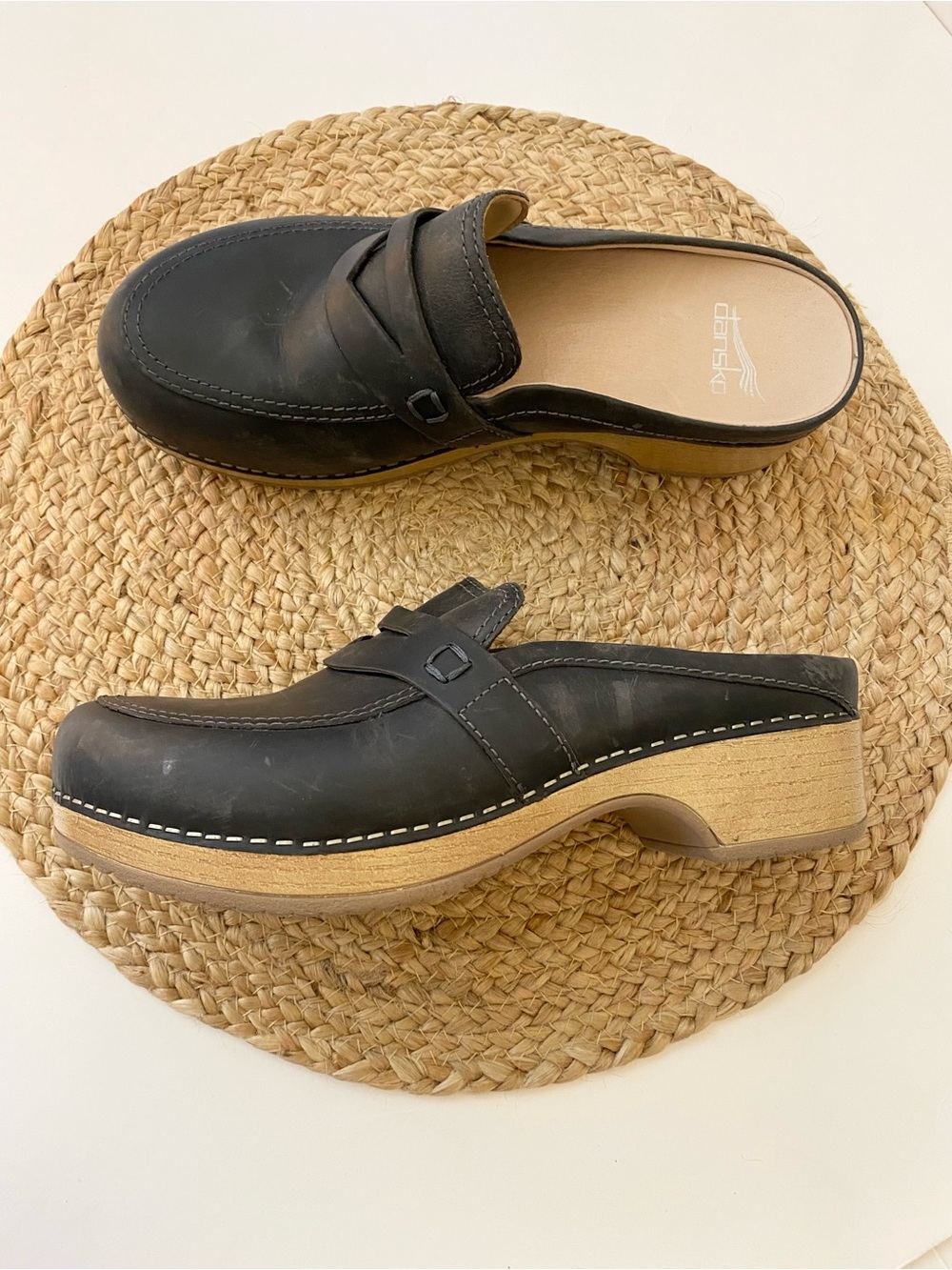 DANSKO Leather Bel Mule in Black - EU 38